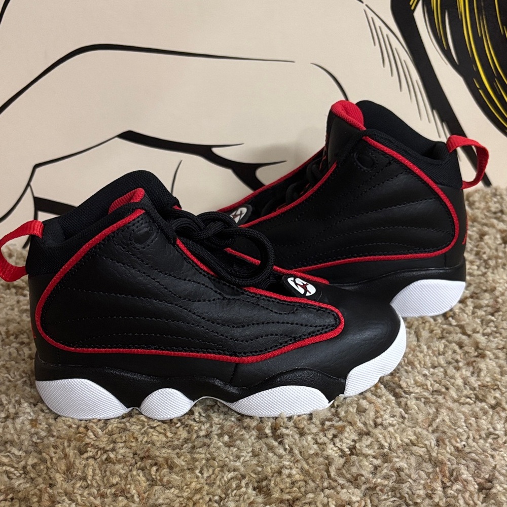 New Pre-School Kids Nike Jordan Pro Strong (PS) Black/Red (DC7909 061) size 12C